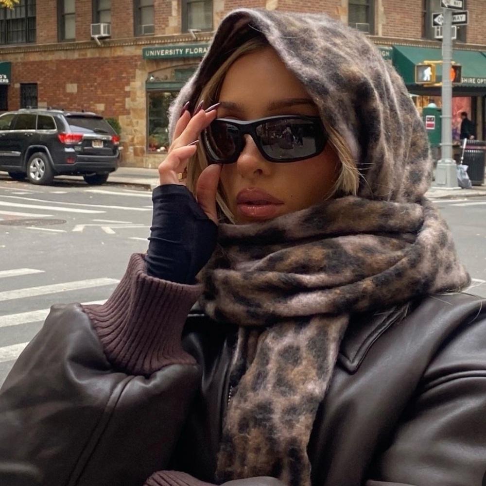 Leopard Print Scarf